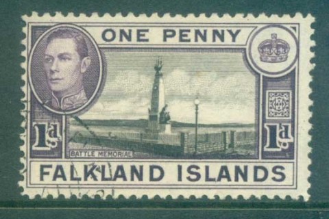 Falkland-Is-1938-46-1d-Battle-Memorial-FU-lot77671