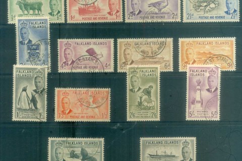 Falkland-Is-1952-KGVI-2nd-Definitives-FU-lot77702