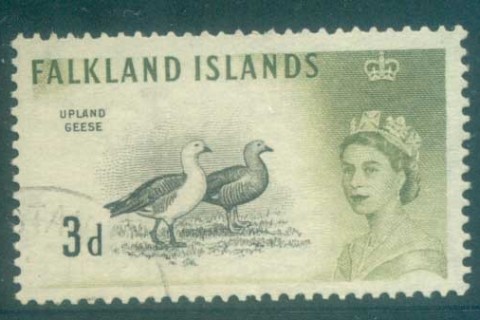 Falkland-Is-1960-3d-Upland-Geese-FU-lot77719