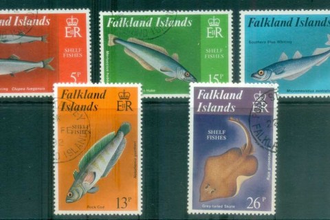 Falkland-Is-1981-Fish-FU-lot77793