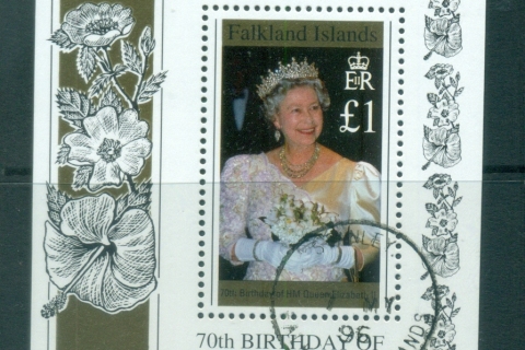 Falkland-Is-1996-QEII-70th-Birthday-MS-FU-lot77889