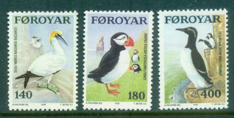 Faroe-Is-1978-Sea-Birds-MUH