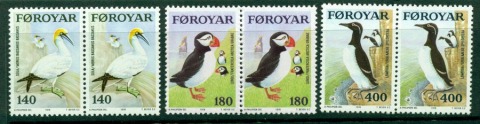 Faroe-Is-1978-Birds-Pairs-MUH-Lot17883