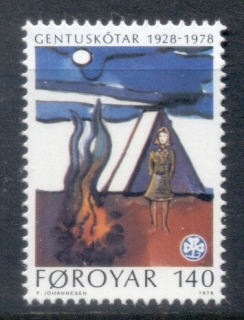 Faroe-Is-1978-Girl-Guides-50th-Anniversary-MUH