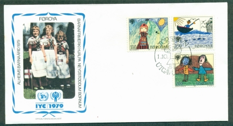 Faroe-Is-1979-IYC-International-Year-of-the-Child-FDC-lot31991