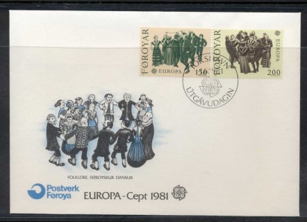 Faroe-Is-1981-Europa-Folklore-FDC