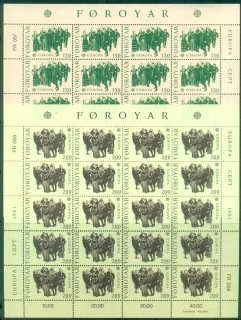 Faroe-Is-1981-Europa-sheets-MUH