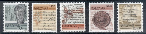 Faroe-Is-1981-Historic-Writings-MUH