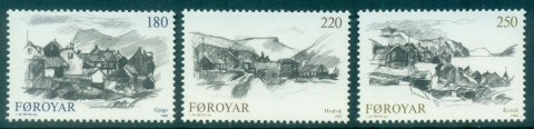 Faroe-Is-1982-Faroese-Villages-MUH