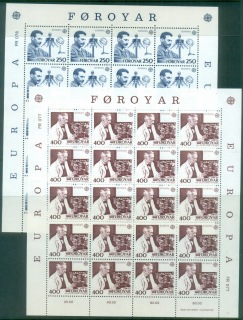 Faroe-Is-1983-Europa-sheets-MUH