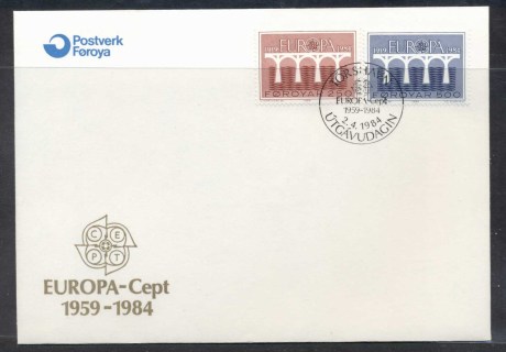 Faroe-Is-1984-Europa-Bridge-FDC