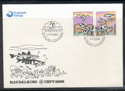 Faroe-Is-1986-Europa-Environment-FDC