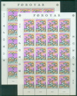 Faroe-Is-1986-Europa-sheets-MUH