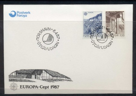 Faroe-Is-1987-Europa-Architecture-FDC