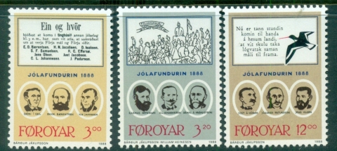 Faroe-Is-1988-Christmas-Meeting-in-Thorshavn-100th-Anniversary-MUH