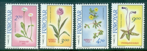 Faroe-Is-1988-Faroe-Flowers-MUH