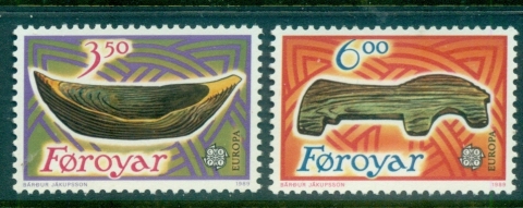 Faroe-Is-1989-Europa-Stamps-Childrens-games-MUH