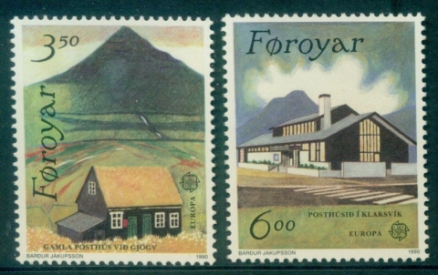 Faroe-Is-1990-Europa-Post-Offices-MUH