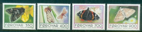 Faroe-Is-1993-Fraoese-Butterflies-MUH