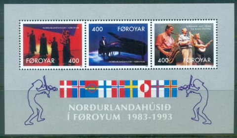 Faroe-Is-1993-Nordic-House-10th-Anniversary-MS-MUH