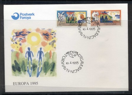 Faroe-Is-1995-Europa-Peace-Freedom-FDC