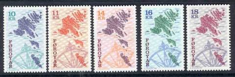 Faroe-Is-1996-7-8-Maps-MUH-Lot11301