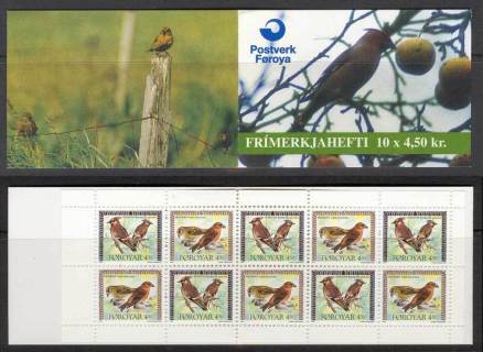 Faroe-Is-1996-Birds-Booklet-MUH-Lot11322