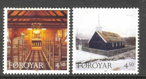 Faroe-Is-1997-Havik-Church-MUH-Lot11314