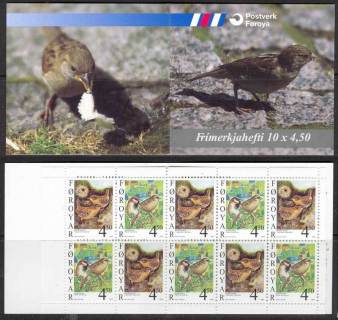 Faroe-Is-1999-Birds-Booklet-MUH-Lot11325