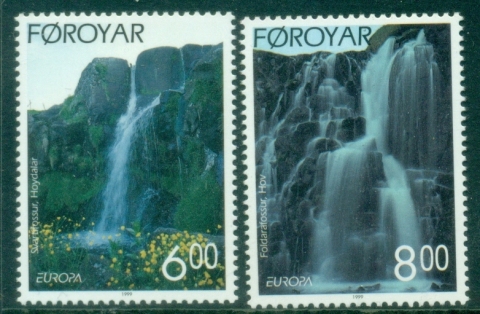 Faroe-Is-1999-EUROPA-Stamps-Nature-Reserves-and-Parks-MUH