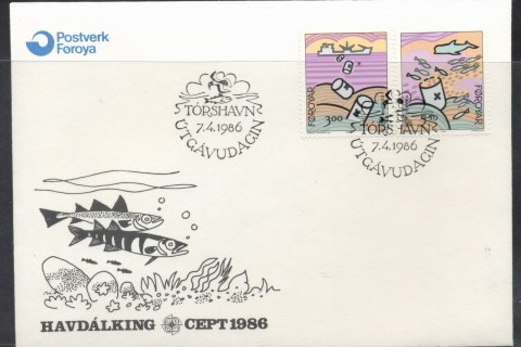 Faroe-Is-1986-Europa-Environment-FDC