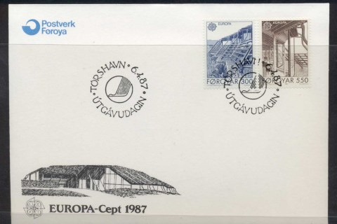 Faroe-Is-1987-Europa-Architecture-FDC