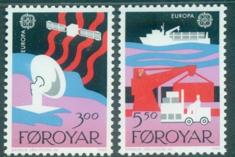 Faroe-Is-1988-Europa-Transportation-Communications-MUH