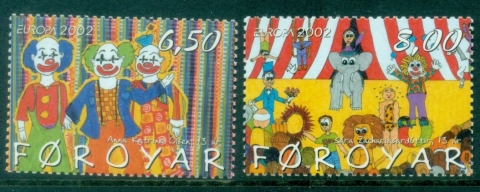 Faroe-Is-2002-EUROPA-Stamps-The-Circus-MUH