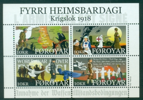 Faroe-Is-2018-The-100th-Anniversary-of-the-End-of-World-War-I-MS-MUH