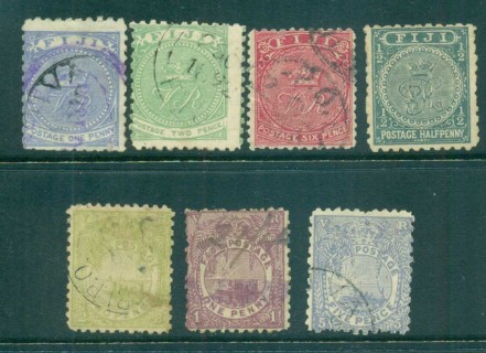 Fiji-1890s-Assorted-Oddments-FU-lot70805