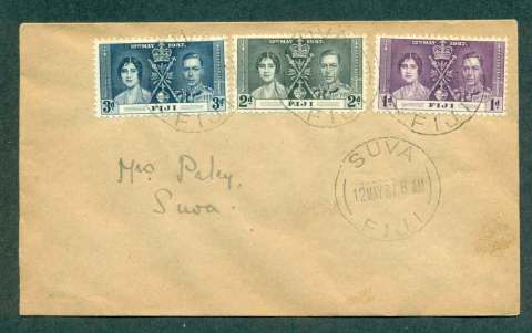 Fiji-1937-KGVI-Coronation-FDC-lot51369