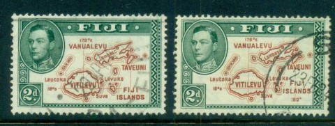 Fiji-1938-2d-Die-I-II-Map-FU-lot81467