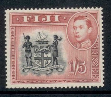 Fiji-1938-55-KGVI-Pictorial-1-5d-Arms-MLH