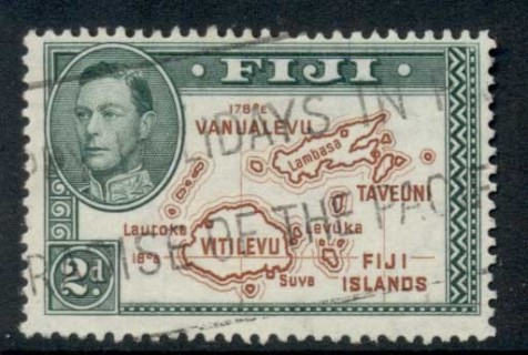 Fiji-1938-55-KGVI-Pictorial-2d-Map-Perf-13-5-FU