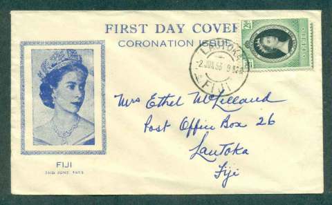 Fiji-1953-QEII-Coronation-FDC-lot51362