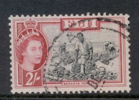 Fiji-1954-56-QEII-Pictorial-2-Bananas-for-Export-FU