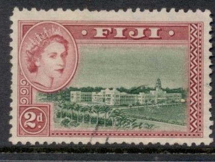 Fiji-1954-56-QEII-Pictorial-2d-Government-Buildings-FU