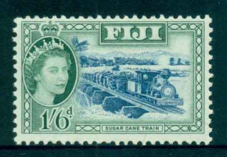 Fiji-1956-1-6d-Sugar-Cane-Train-MUH-lot51930