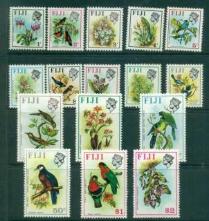 Fiji-1971-72-Birds-Flowers-16-Wmk-upright-MLH-lot54312