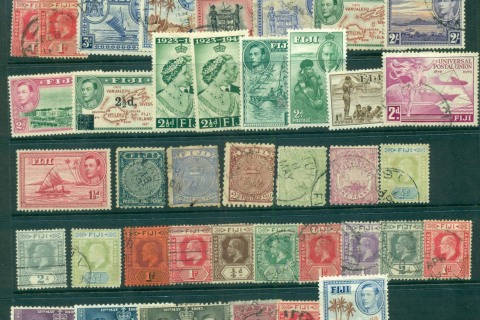 Fiji-1880s-QV-to-KGVI-Assorted