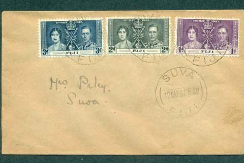 Fiji-1937-KGVI-Coronation-FDC-lot51369