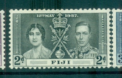 Fiji-1937-KGVI-Coronation-MLH-lot70826