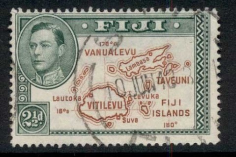 Fiji-1940-49-KGVI-Pictorial-2-5d-Map-108deg-Perf-14-FU
