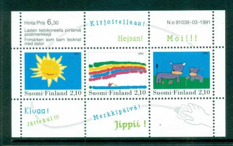 Finland-1991-Childrens-Stamp-Designs-MS-MUH-lot57317